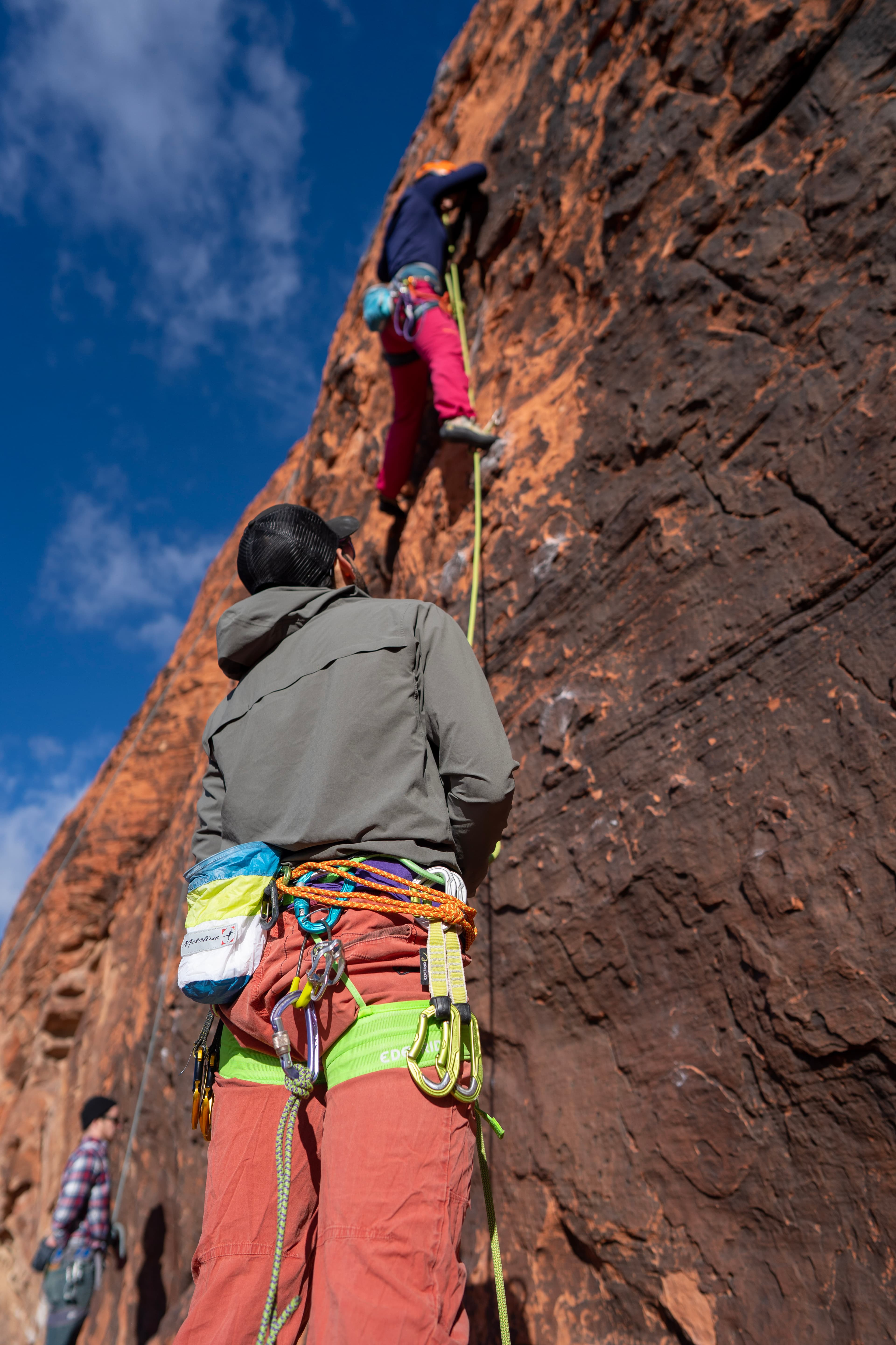 Alli and Din on a climbing trip